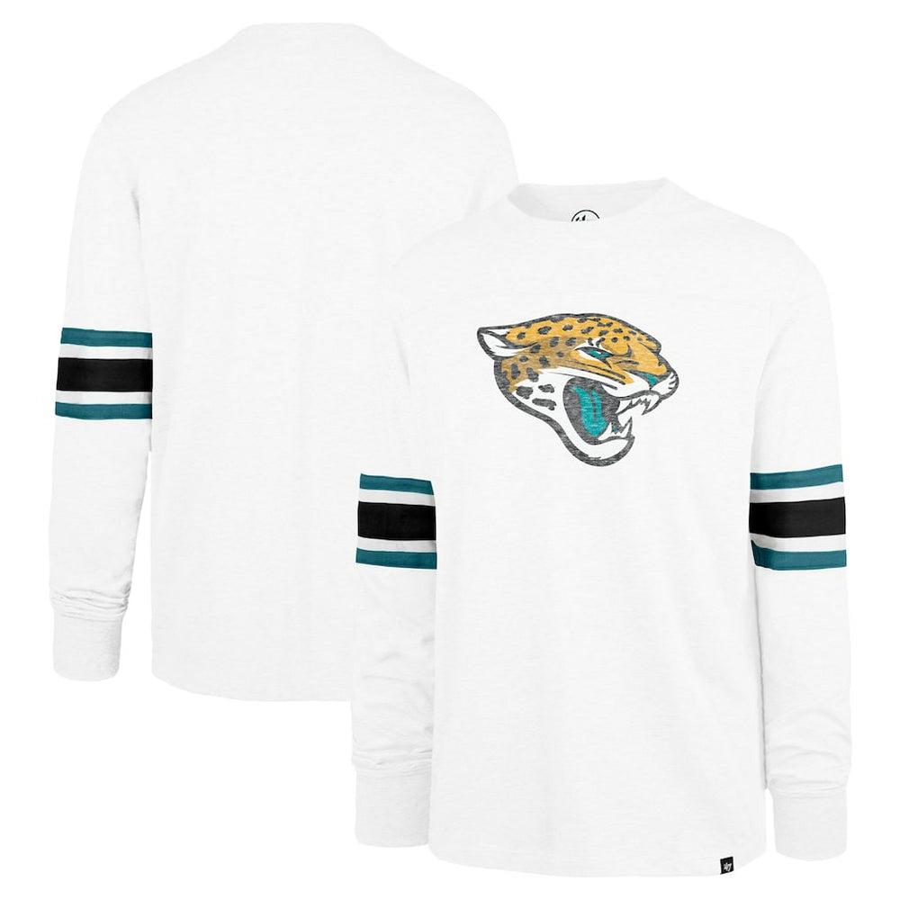 Jacksonville Jaguars '47 Gridiron Premier Brex Long Sleeve T-Shirt White - 47 brand