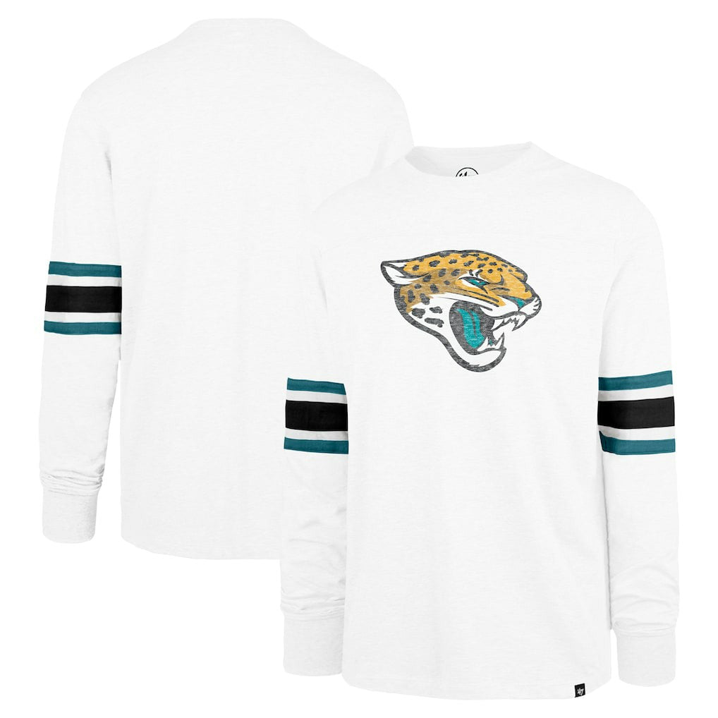 Jacksonville Jaguars '47 Gridiron Premier Brex Long Sleeve T-Shirt White - 47 brand