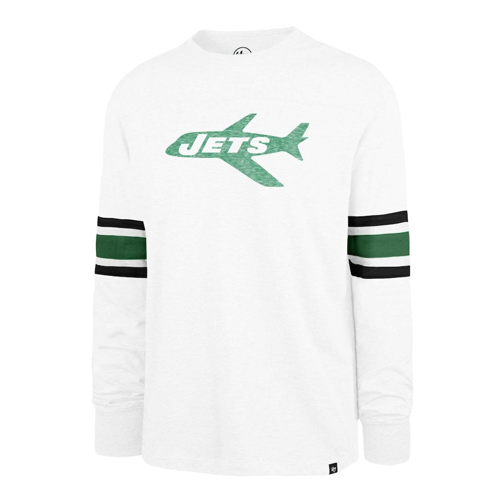 New York Jets '47 Gridiron Throwback Premier Brex Long Sleeve T-Shirt White - 47 brand