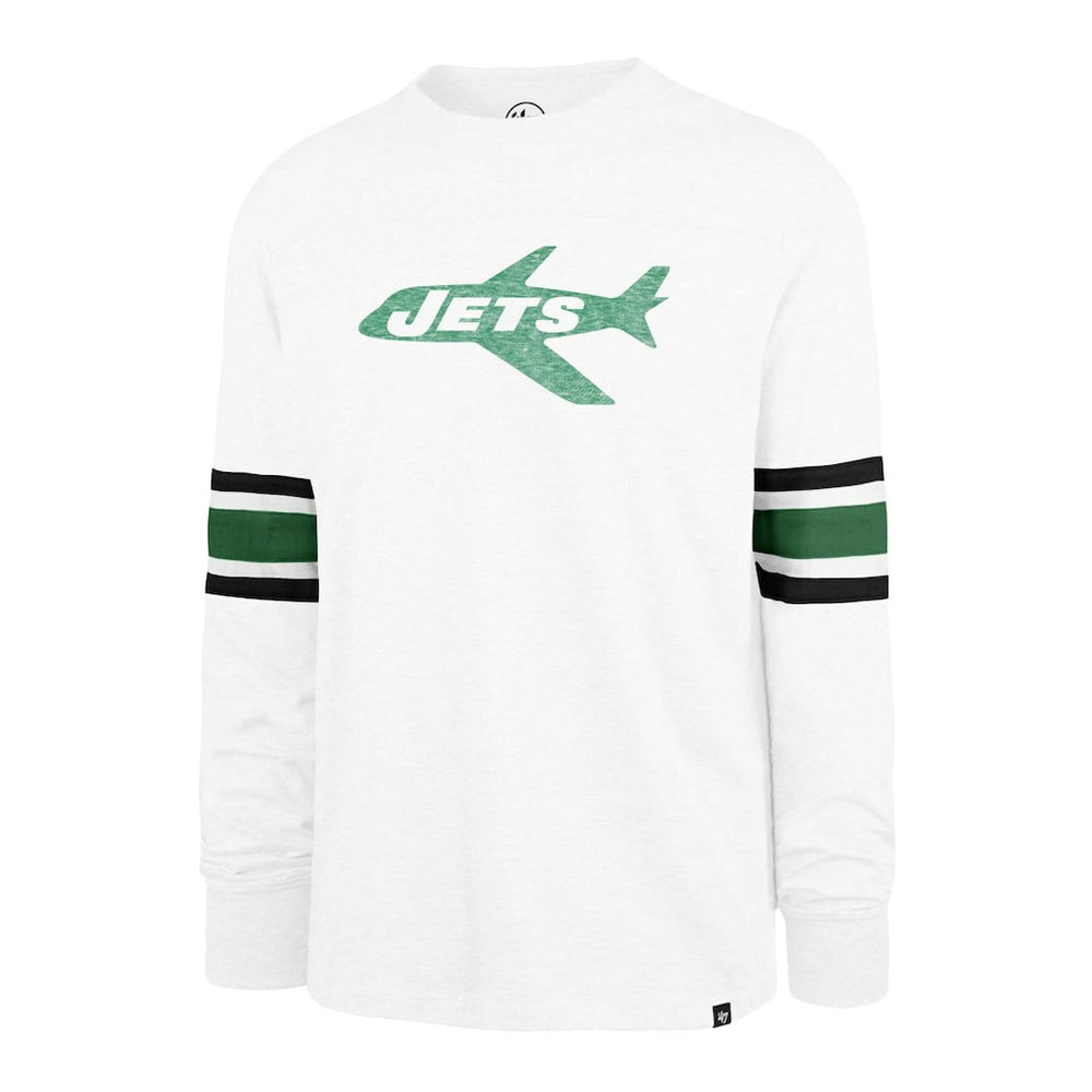 New York Jets '47 Gridiron Throwback Premier Brex Long Sleeve T-Shirt White - 47 brand