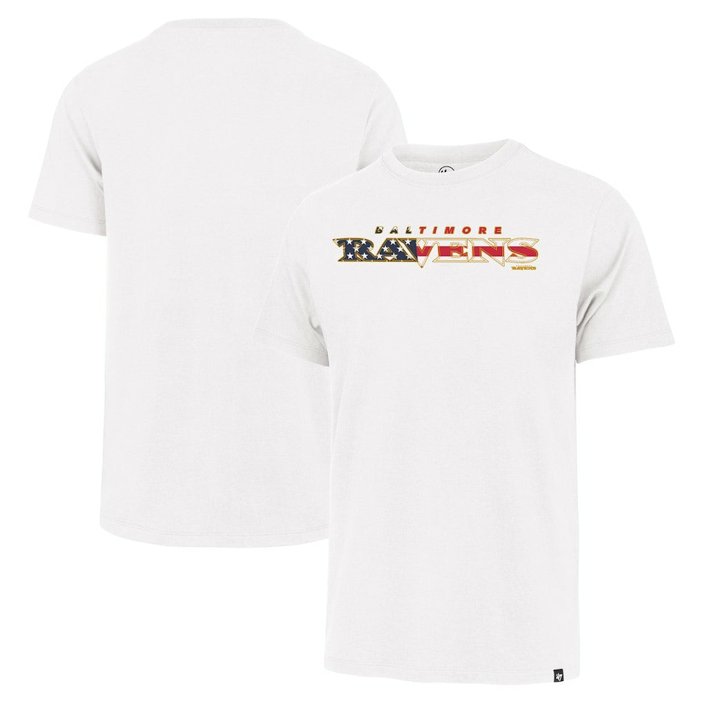 Baltimore Ravens '47 Flag Script Franklin T-Shirt White - 47 brand