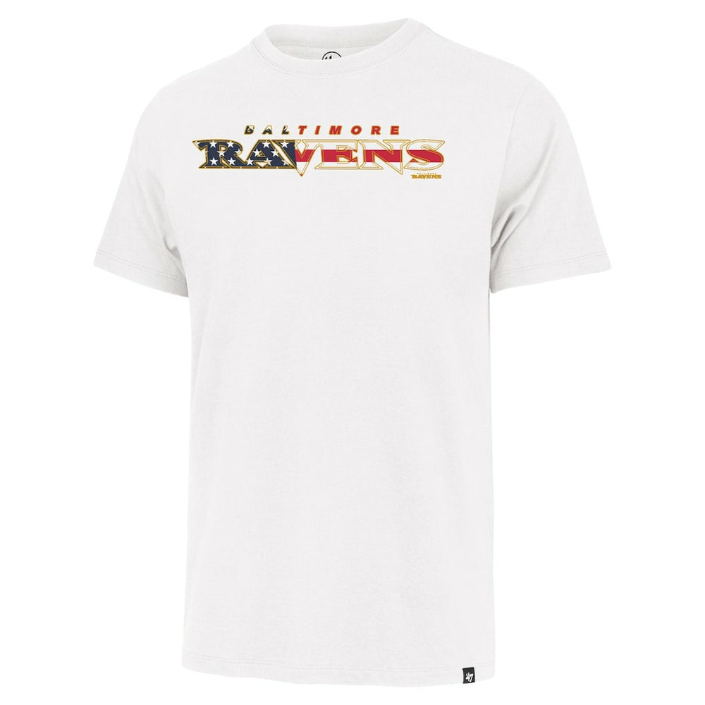 Baltimore Ravens '47 Flag Script Franklin T-Shirt White - 47 brand