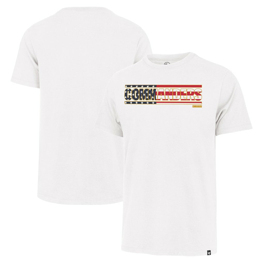 Washington Commanders '47 Flag Script Franklin T-Shirt White - 47 brand