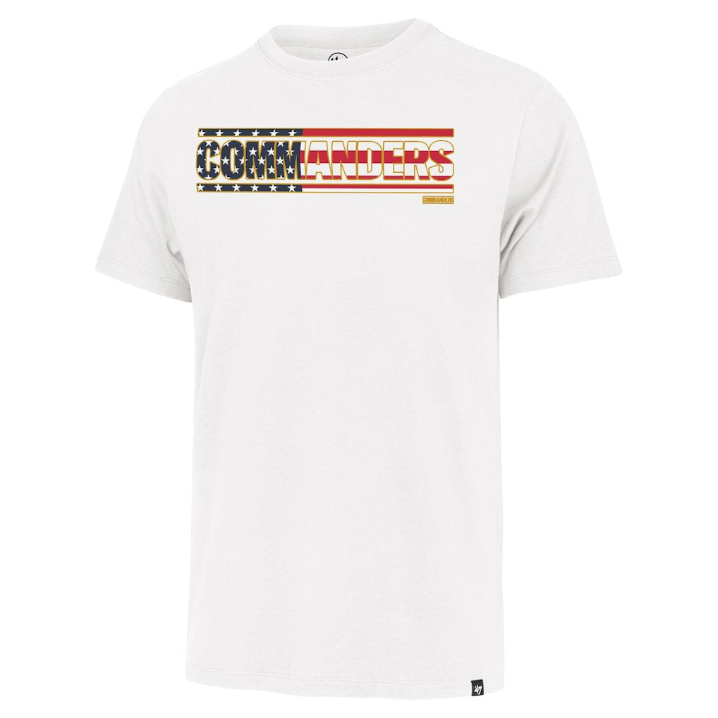 Washington Commanders '47 Flag Script Franklin T-Shirt White - 47 brand