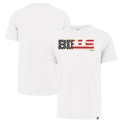 Buffalo Bills '47 Flag Script Franklin T-Shirt White - 47 brand