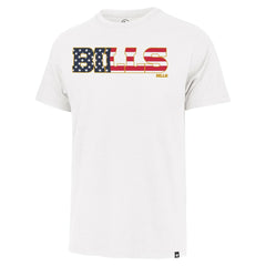 Buffalo Bills '47 Flag Script Franklin T-Shirt White - 47 brand