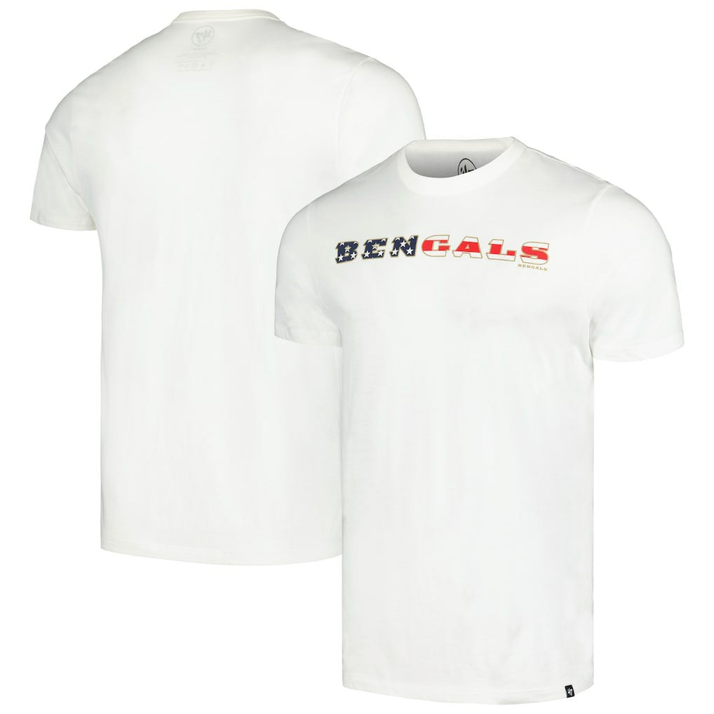 Cincinnati Bengals '47 Flag Script Franklin T-Shirt White - 47 brand