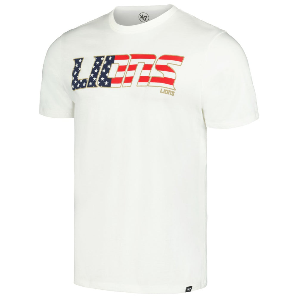 Detroit Lions '47 Flag Script Franklin T-Shirt White - 47 brand