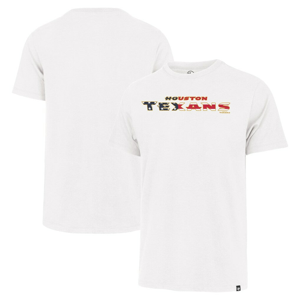 Houston Texans '47 Flag Script Franklin T-Shirt White - 47 brand
