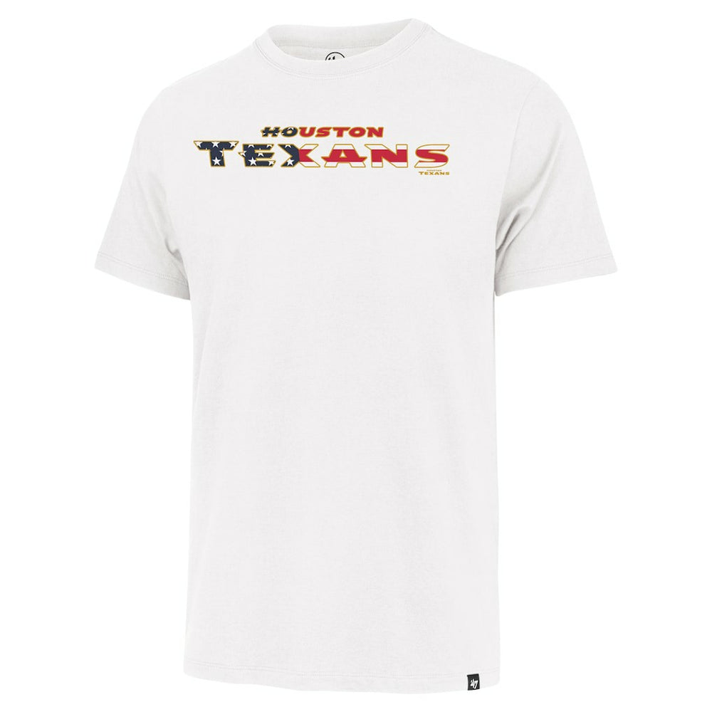 Houston Texans '47 Flag Script Franklin T-Shirt White - 47 brand