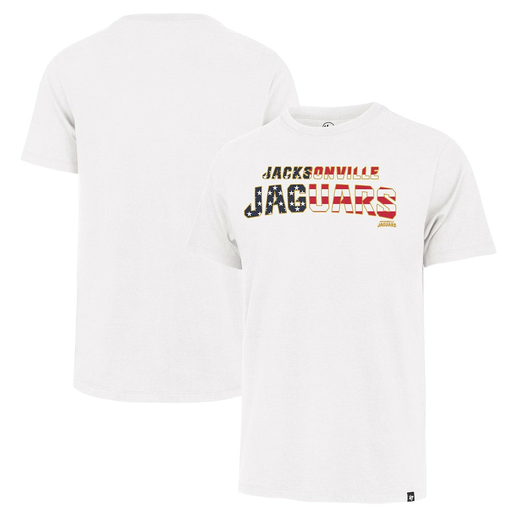 Jacksonville Jaguars '47 Flag Script Franklin T-Shirt White - 47 brand