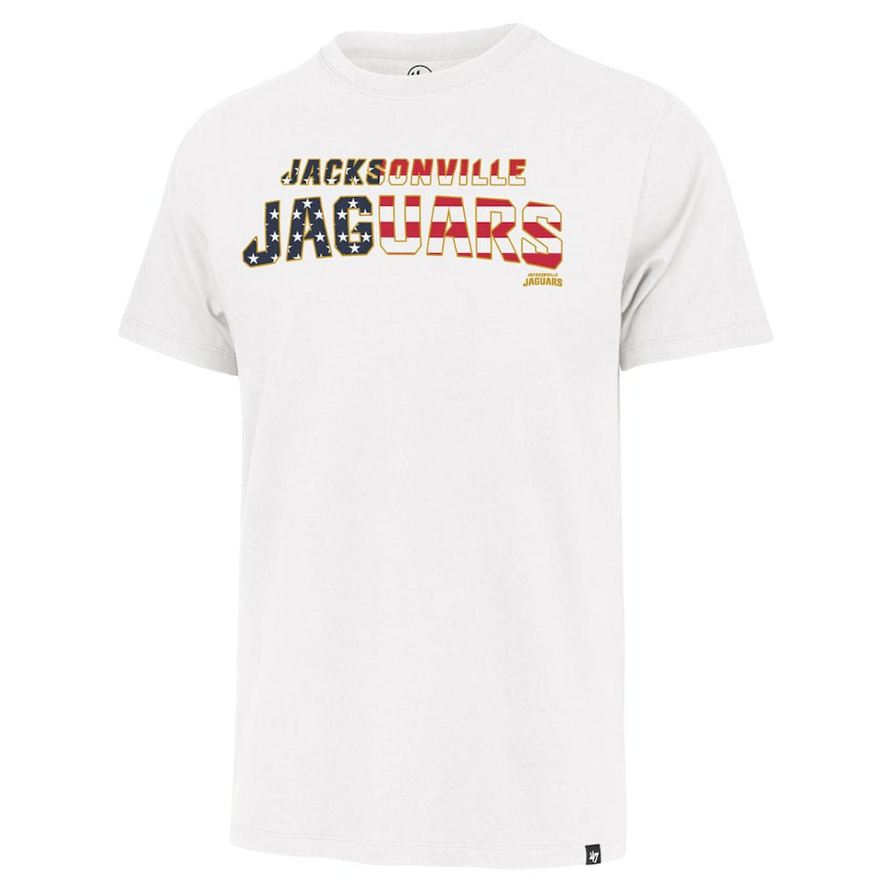 Jacksonville Jaguars '47 Flag Script Franklin T-Shirt White - 47 brand