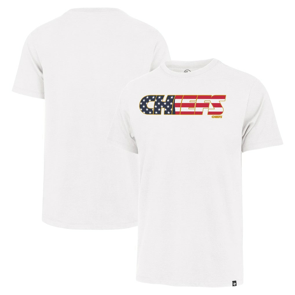 Kansas City Chiefs '47 Flag Script Franklin T-Shirt White - 47 brand