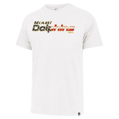 Miami Dolphins '47 Flag Script Franklin T-Shirt White - 47 brand