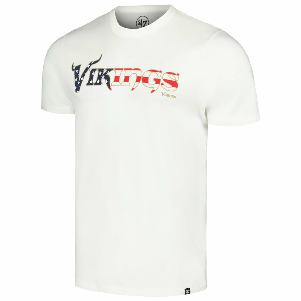 Minnesota Vikings '47 Flag Script Franklin T-Shirt White - 47 brand