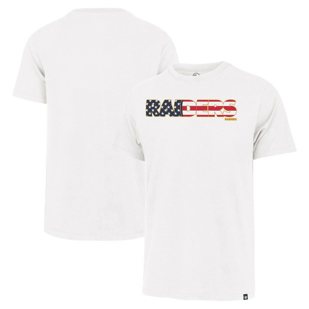 Las Vegas Raiders '47 Flag Script Franklin T-Shirt White - 47 brand