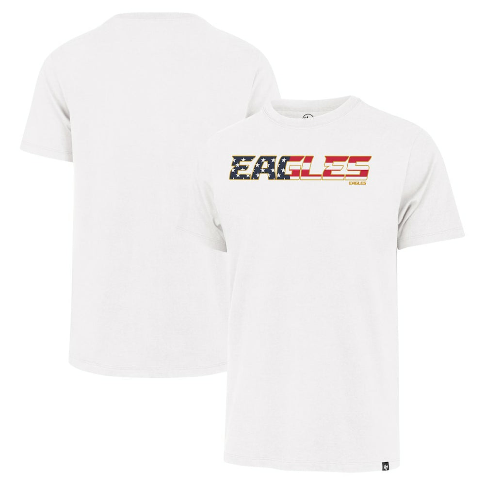 Philadelphia Eagles '47 Flag Script Franklin T-Shirt White - 47 brand