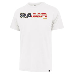 Los Angeles Rams '47 Flag Script Franklin T-Shirt White - 47 brand
