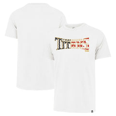 Tennessee Titans '47 Flag Script Franklin T-Shirt White - 47 brand