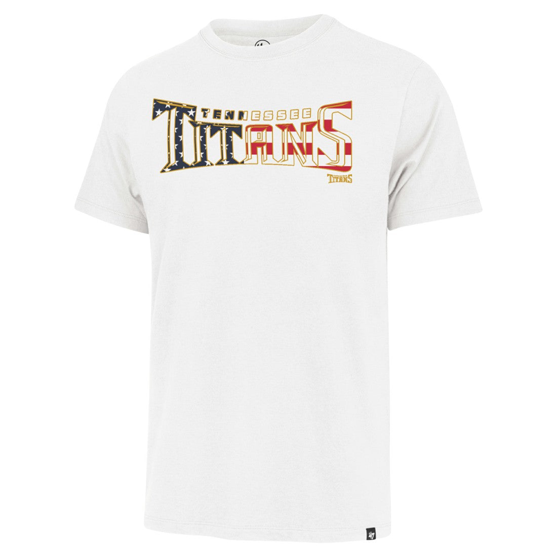 Tennessee Titans '47 Flag Script Franklin T-Shirt White - 47 brand
