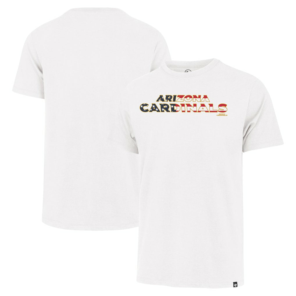 Arizona Cardinals '47 Flag Script Franklin T-Shirt White - 47 brand