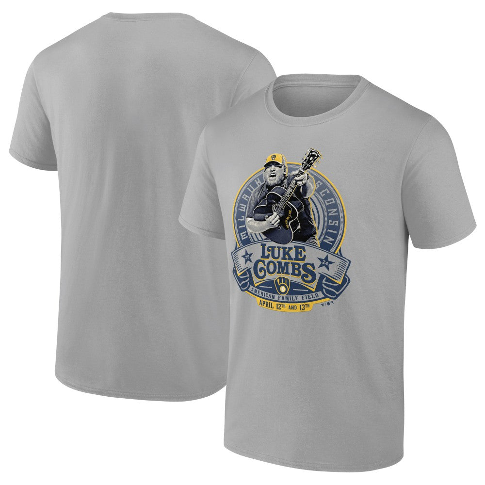Luke Combs x Milwaukee Brewers Fanatics Graphic T-Shirt Sale