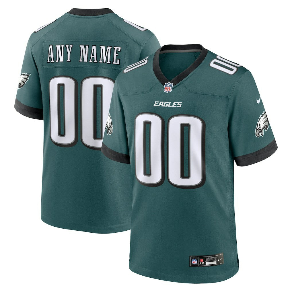 Philadelphia Eagles Custom Game Jersey Midnight Green - Nike