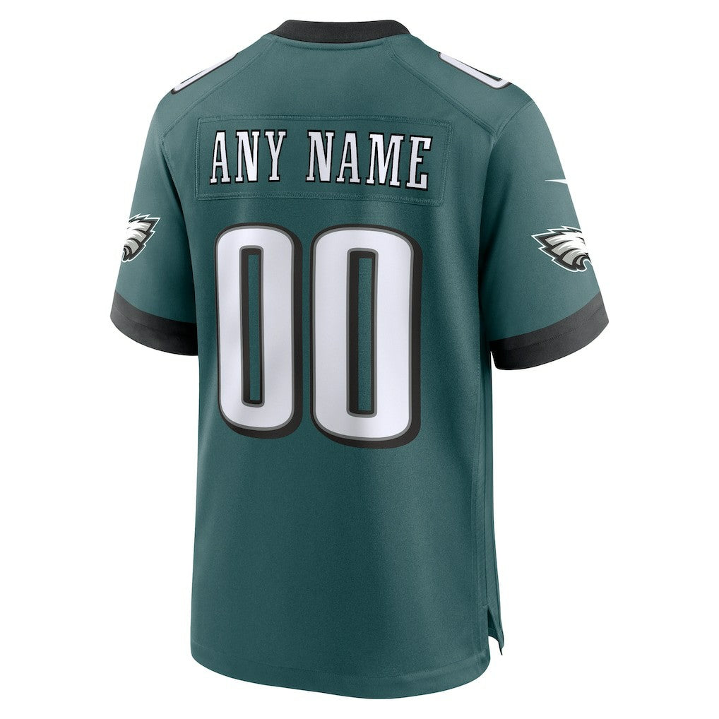 Philadelphia Eagles Custom Game Jersey Midnight Green - Nike
