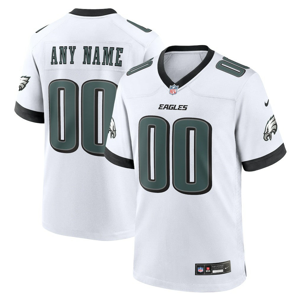 Philadelphia Eagles Custom Game Jersey - White | NFL Jerseys