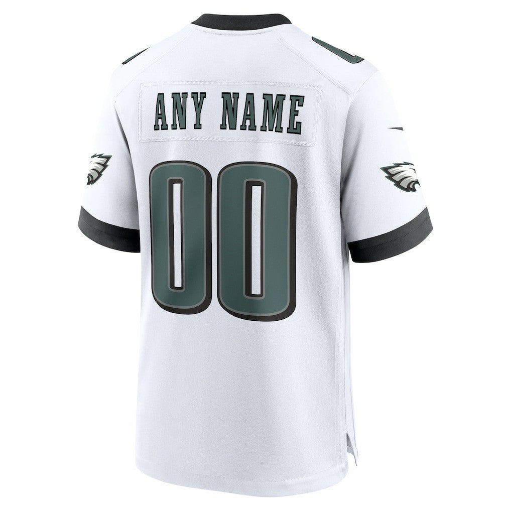 Philadelphia Eagles Custom Game Jersey - White | NFL Jerseys