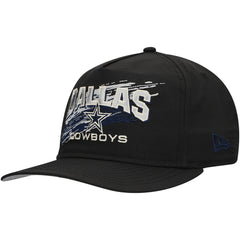 Dallas Cowboys New Era Throwback Brush Golfer Snapback Hat Black - NFL