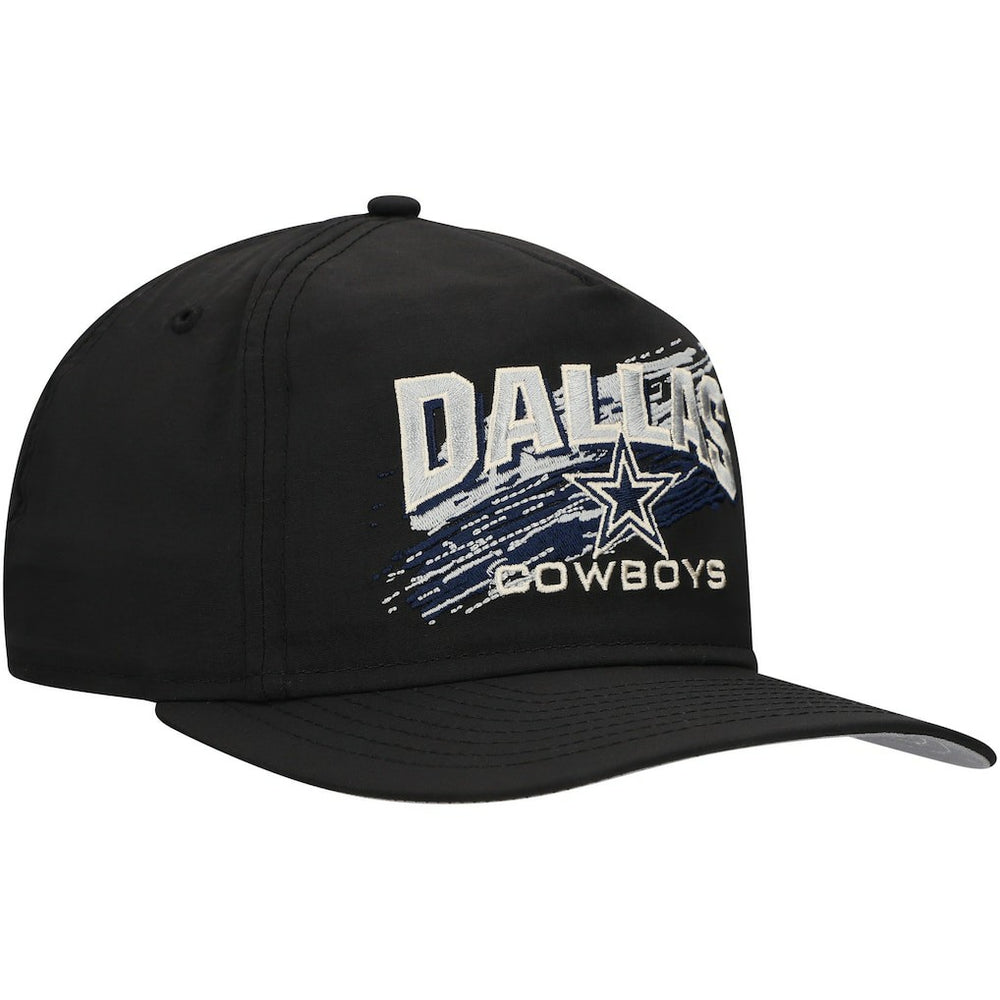 Dallas Cowboys New Era Throwback Brush Golfer Snapback Hat Black - NFL