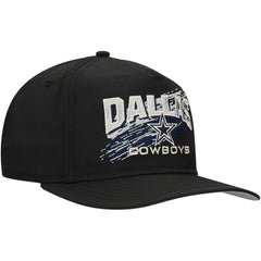 Dallas Cowboys New Era Throwback Brush Golfer Snapback Hat Black - NFL