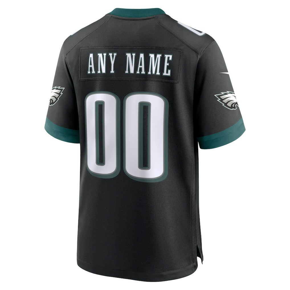 Philadelphia Eagles Alternate Custom Game Jersey Black - Nike
