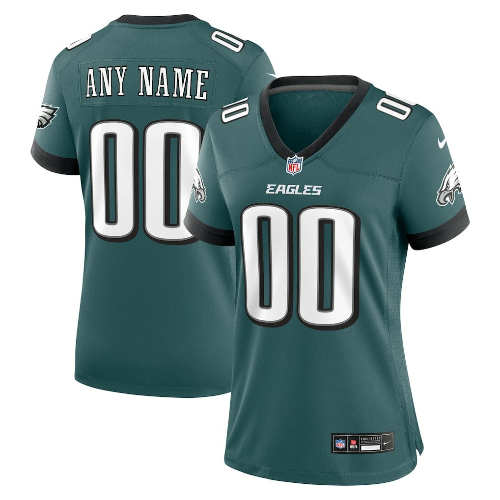 Philadelphia Eagles Women's Custom Game Jersey Midnight Green - Nike