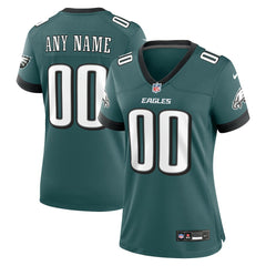 Philadelphia Eagles Women's Custom Game Jersey Midnight Green - Nike