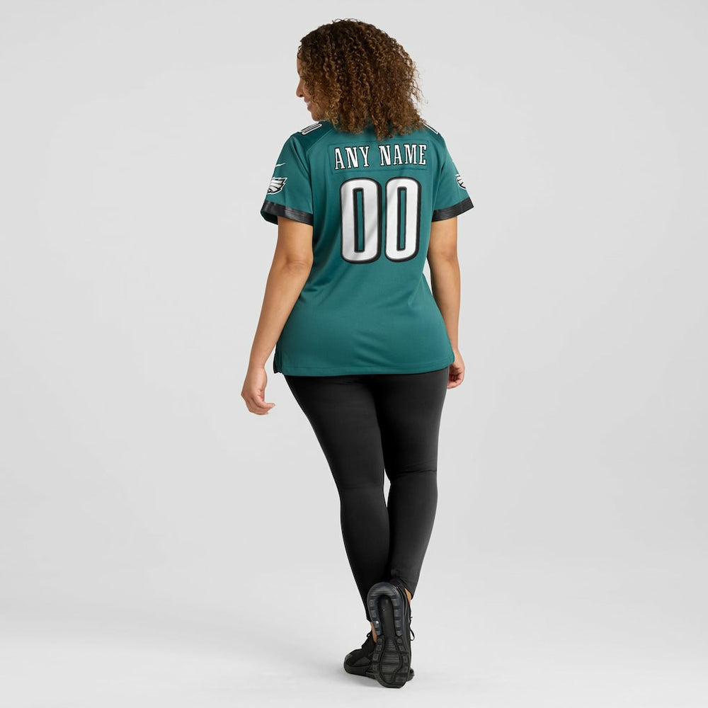 Philadelphia Eagles Women's Custom Game Jersey Midnight Green - Nike