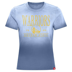 NBA - Golden State Warriors Sportiqe Women's Arcadia Sun-Dipped T-Shirt - Royal