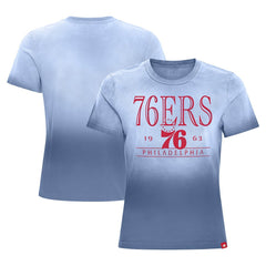 NBA - Philadelphia 76ers Sportiqe Women's Arcadia Sun-Dipped T-Shirt - Royal