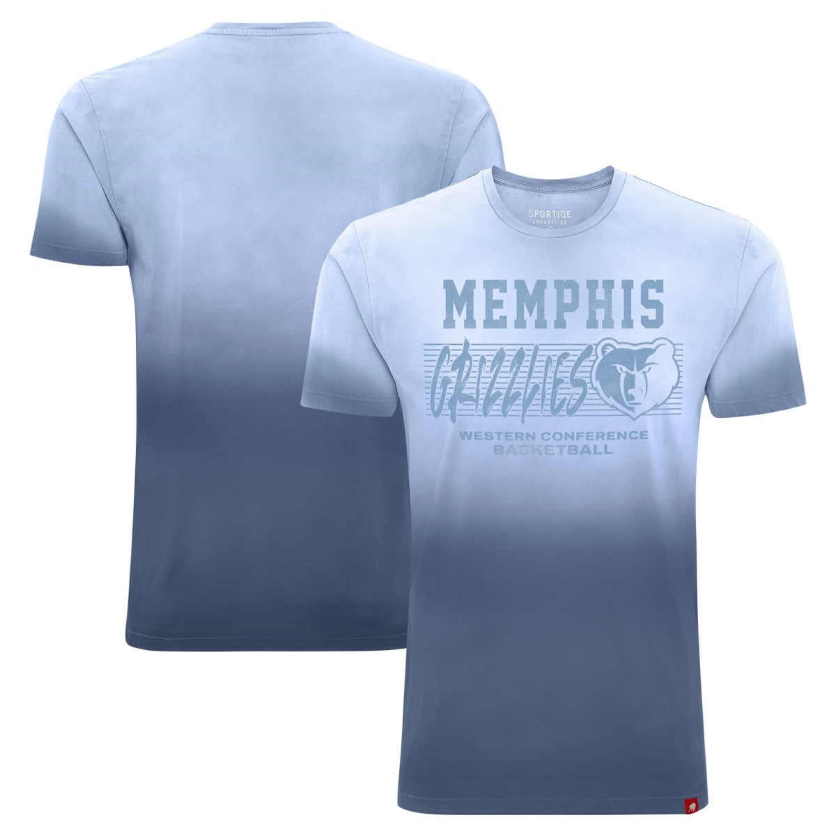 NBA - Memphis Grizzlies Sportiqe Unisex Bingham Sun-Fade T-Shirt - Navy