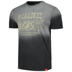 NBA - Milwaukee Bucks Sportiqe Unisex Bingham Sun-Fade T-Shirt - Black