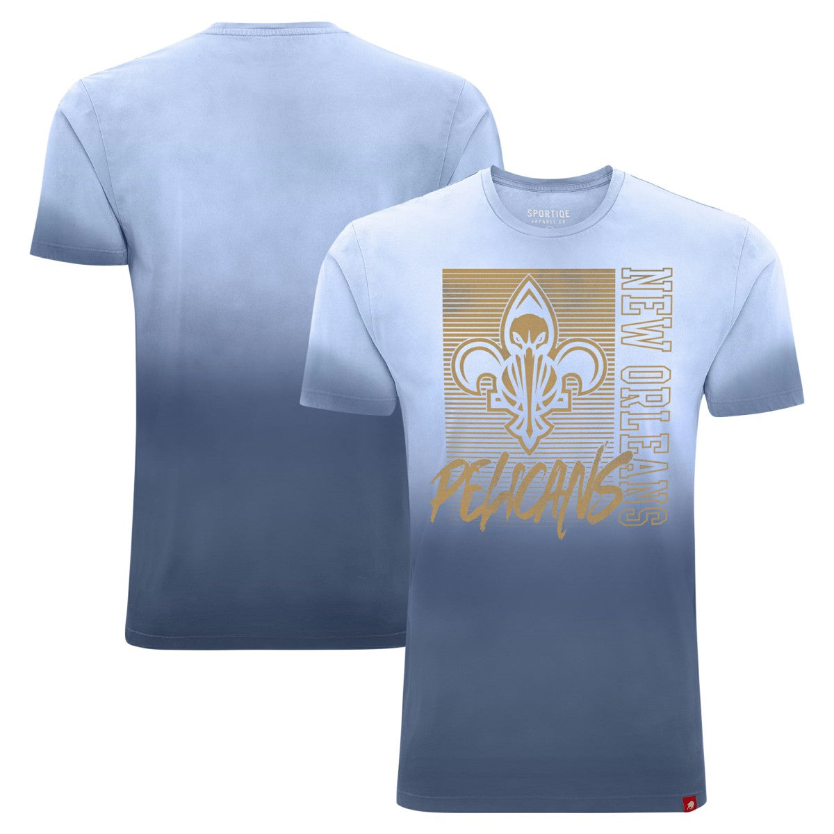 NBA - New Orleans Pelicans Sportiqe Unisex Bingham Sun-Fade T-Shirt - Navy
