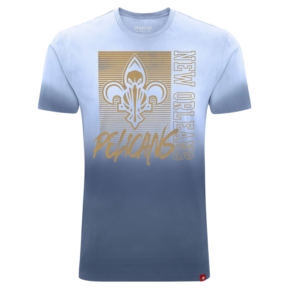 NBA - New Orleans Pelicans Sportiqe Unisex Bingham Sun-Fade T-Shirt - Navy
