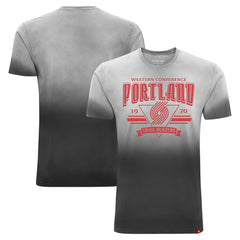 NBA - Portland Trail Blazers Sportiqe Unisex Bingham Sun-Fade T-Shirt - Black