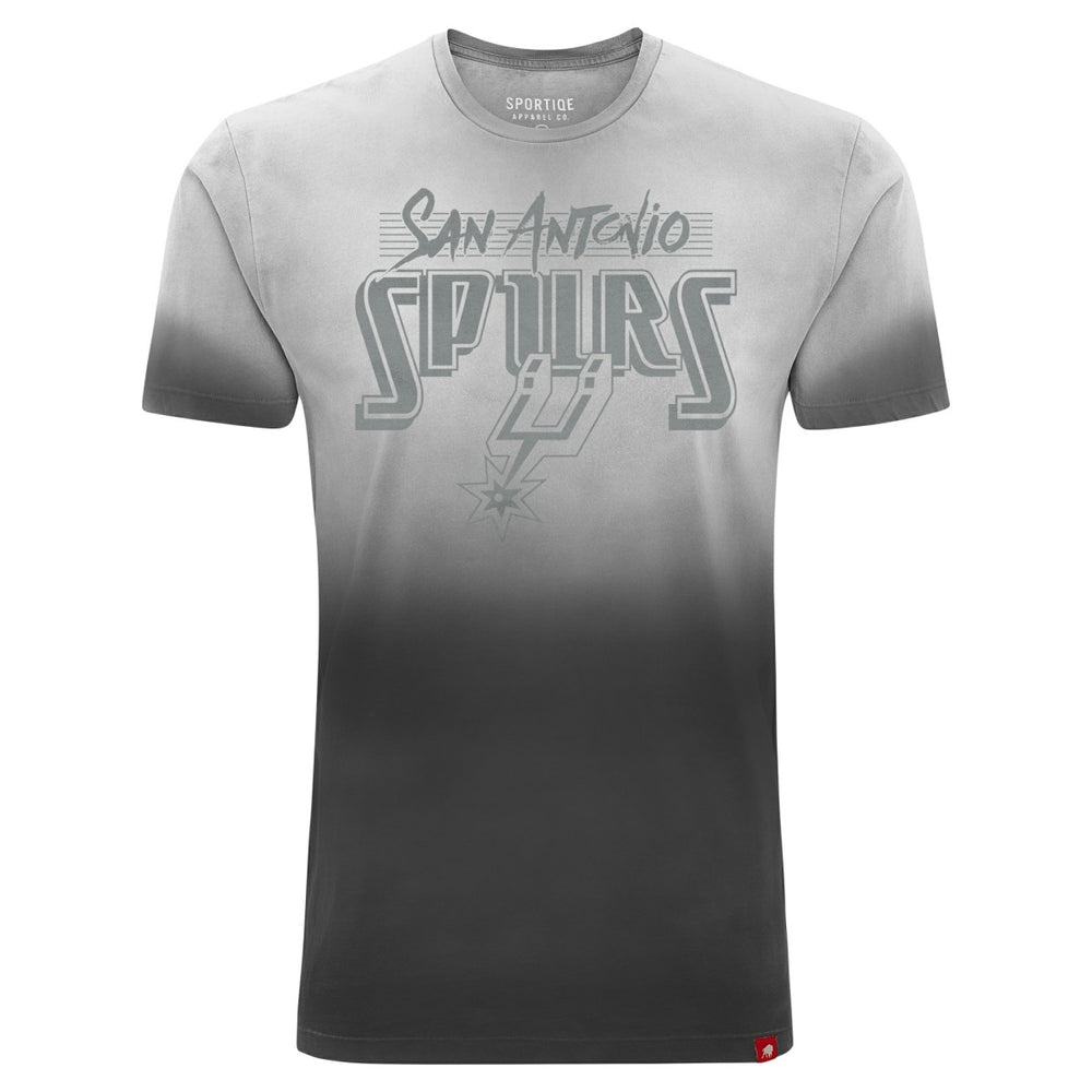 NBA - San Antonio Spurs Sportiqe Unisex Bingham Sun-Fade T-Shirt - Black