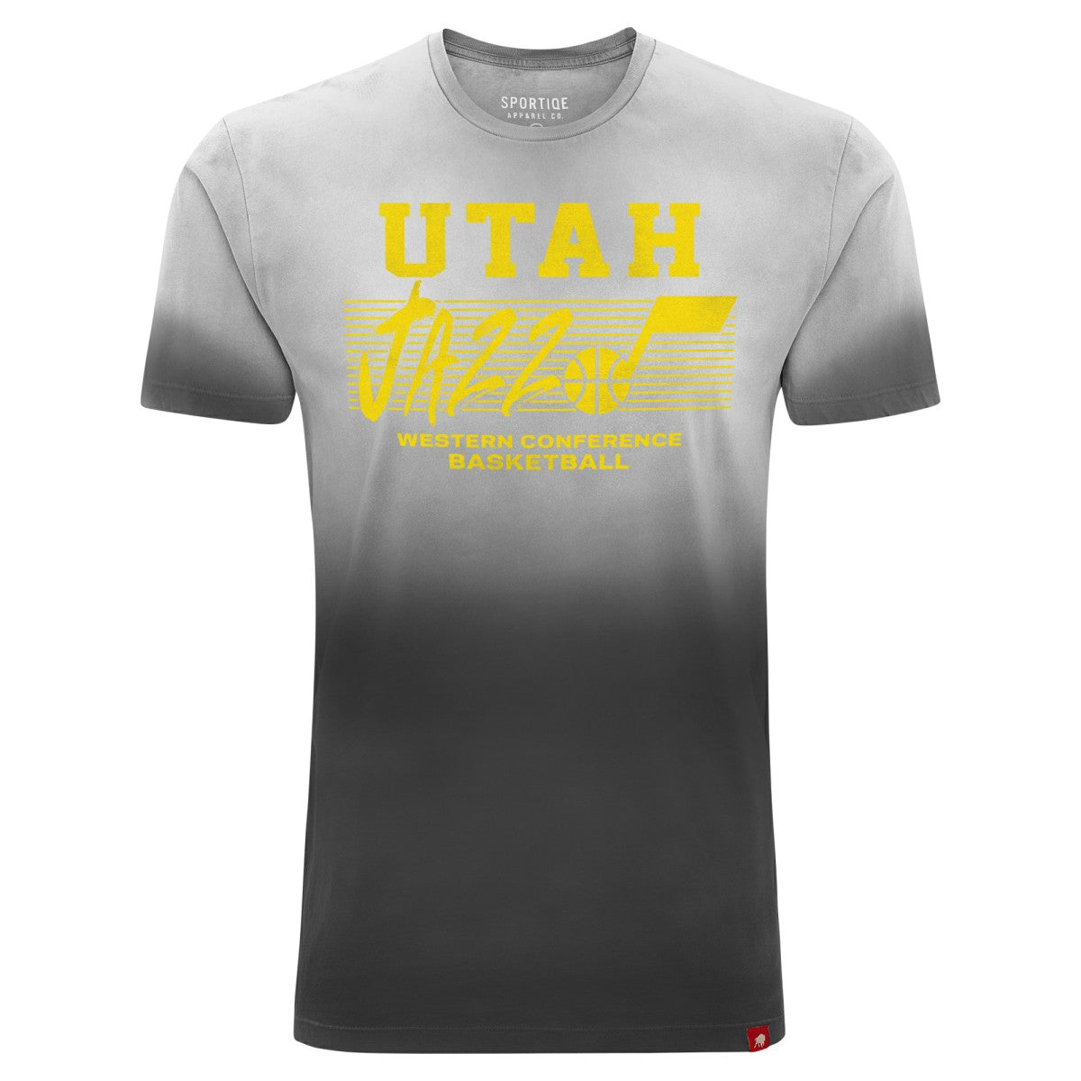 NBA - Utah Jazz Sportiqe Unisex Bingham Sun-Fade T-Shirt - Black