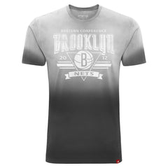 NBA - Brooklyn Nets Sportiqe Unisex Bingham Sun-Fade T-Shirt - Black