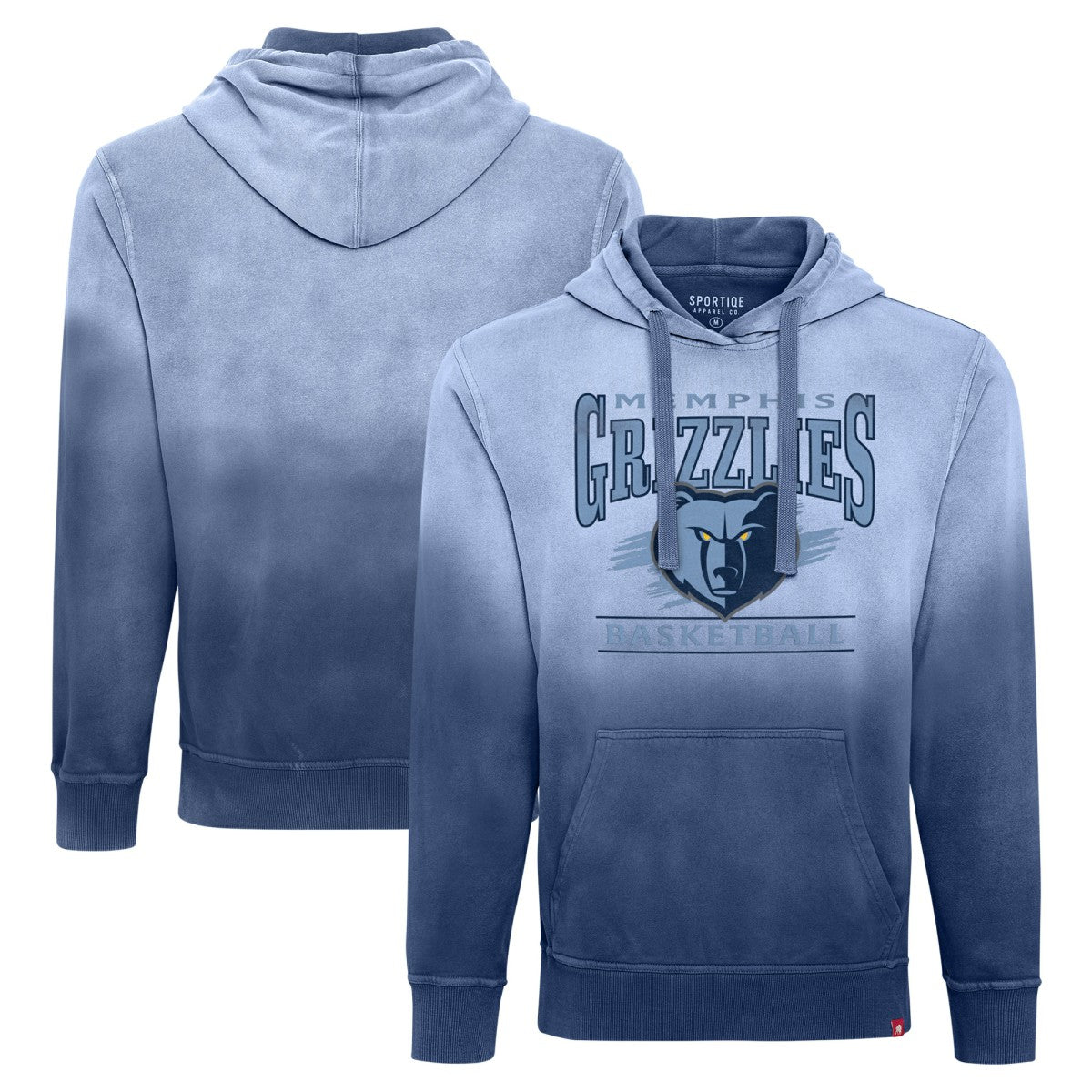 NBA - Memphis Grizzlies Sportiqe Unisex Blake Sun-Fade Pullover Hoodie - Blue