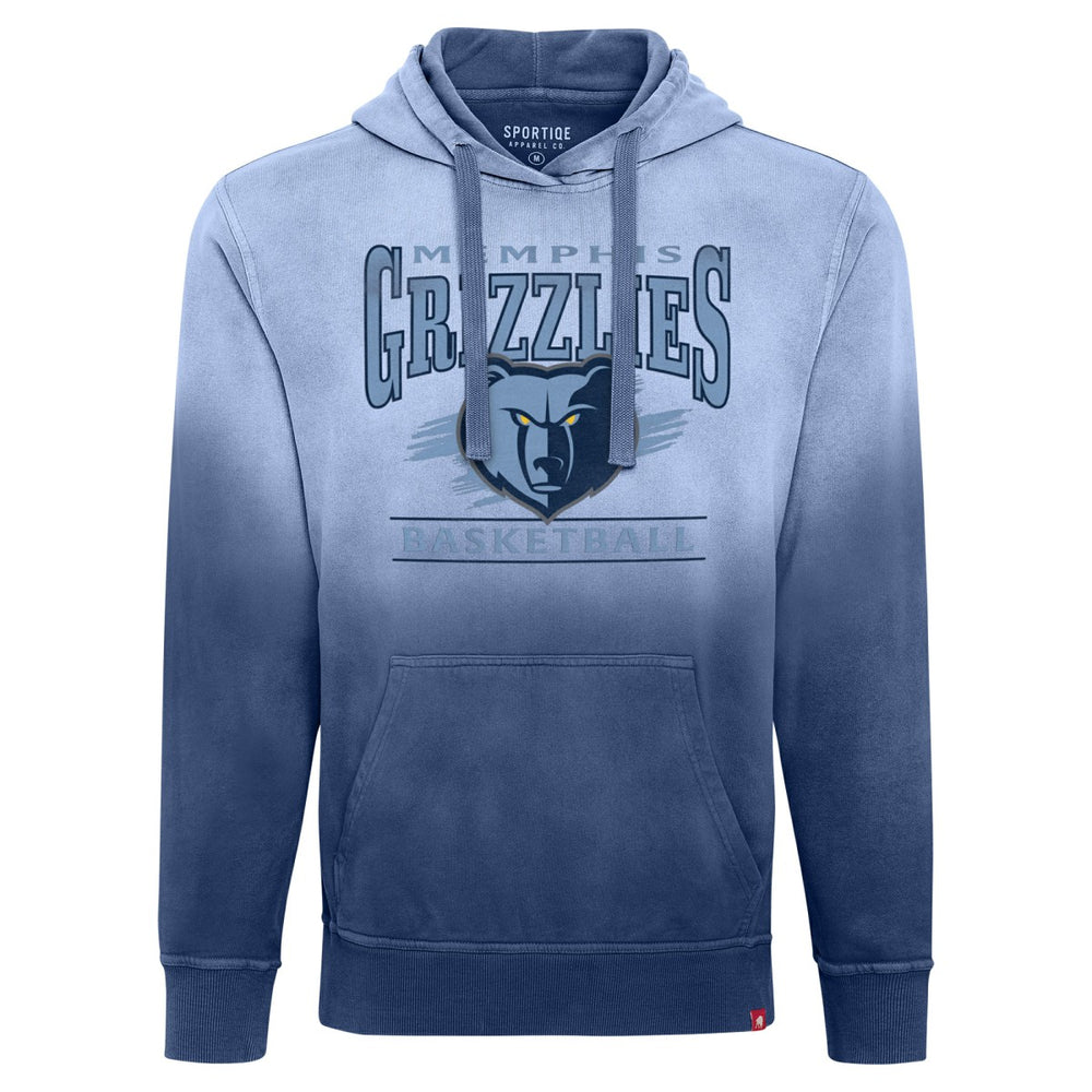 NBA - Memphis Grizzlies Sportiqe Unisex Blake Sun-Fade Pullover Hoodie - Blue