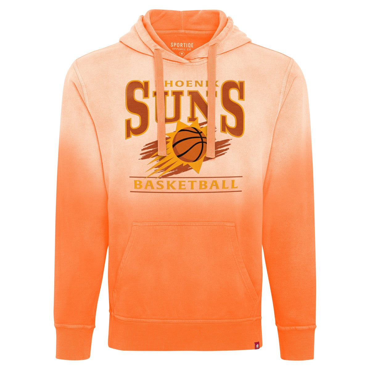 NBA - Phoenix Suns Sportiqe Unisex Blake Sun-Fade Pullover Hoodie - Orange
